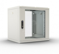 Шкаф телекоммуникационный настенный разборный 12U (600 × 650) съемные стенки, дверь стекло