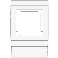 PDA-45N 120 Рамка-суппорт под 2 модуля 45x45 мм