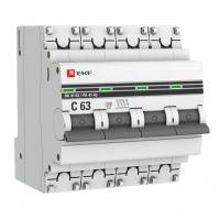 Автоматический выключатель 1P 4А (D) 4,5kA ВА 47-63 EKF PROxima mcb4763-1-04D-pro mcb4763-1-04D-pro