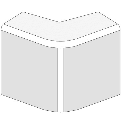 AEM 22x10 Угол внешний белый (розница 4 шт в пакете, 20 пакетов в коробке)