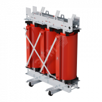 Трехфазный силовой трансформатор с литой изоляцией сухого типа мощностью2500 кВА  класс напряжения 10/0,4 кВ D/Yn–11, IP