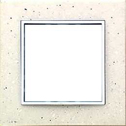 Рамка 2-постовая из декоративного камня (белый мрамор) LK80