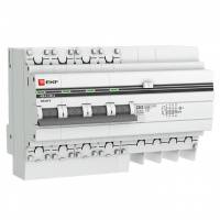 Дифференциальный автомат АД-4 25А/300мА (характеристика C, AC, электронный, защита 270В) 4,5кА EKF PROxima