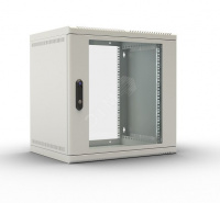 Шкаф телекоммуникационный настенный 6U (600 × 650) дверь стекло
