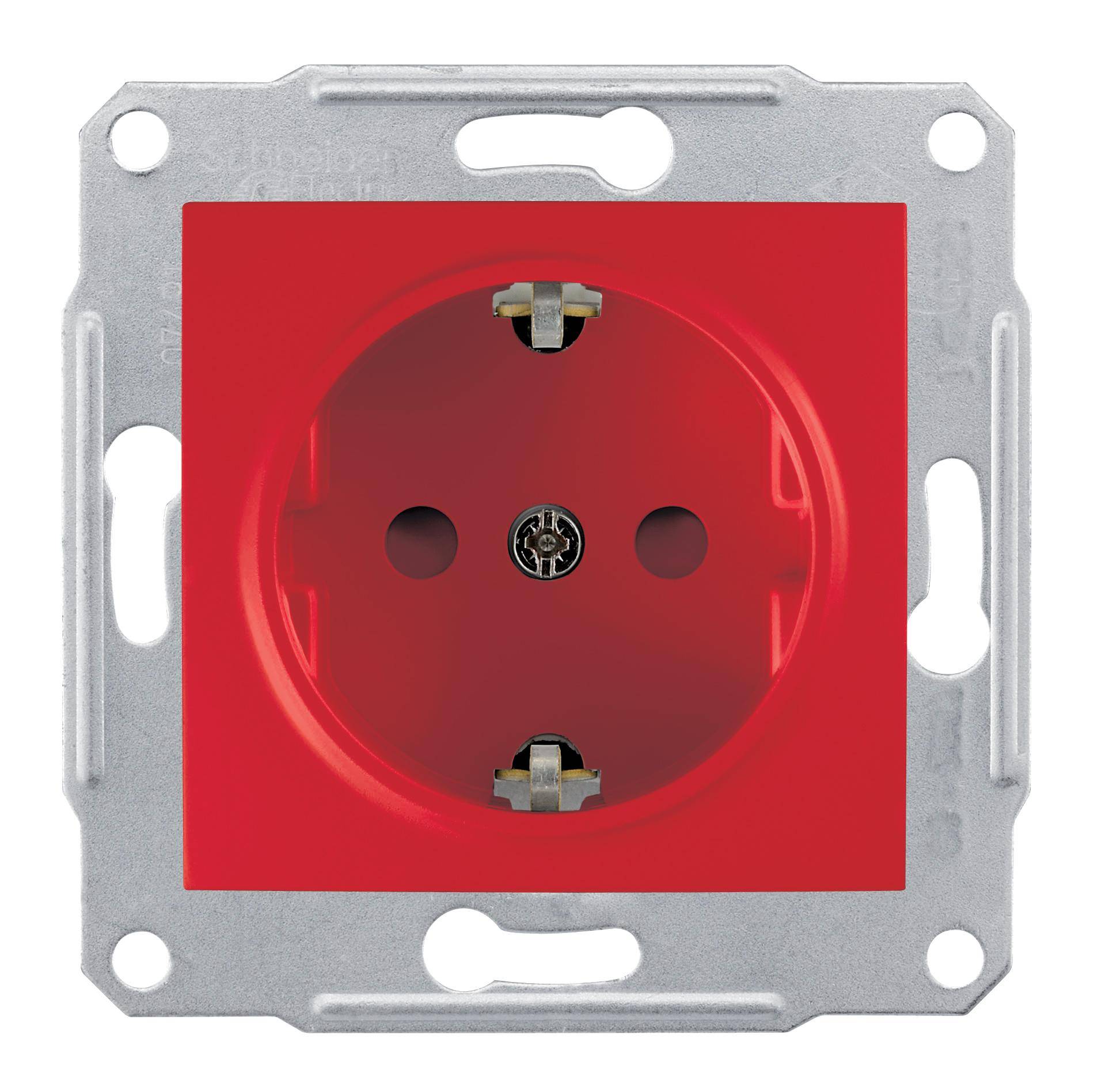 Купить розетки и выключатели в спб. Розетка Schneider Electric Sedna. Розетка Schneider Electric Sedna sdn3000341,16а, с защитной шторкой, с заземлением, красный. Sdn3000341 красный Schneider Electrik. Розетки Шнайдер Sedna.