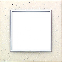 Рамка 4-постовая из декоративного камня (белый мрамор) LK80