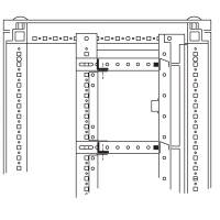 Объединительные панели для секций шкафов DAE/CQE, 800мм, 1 упаковка - 5шт.