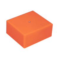MB75 Коробка огн. E60-E90,о/п 75х75х40, с гладкими стенками,без галогена, IP41, 6P, (1,5-2,5 мм2), цвет оранж