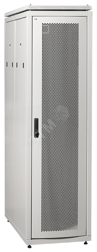 ITK Шкаф сетевой 19" LINEA N 33U 600х1000 мм перфорированная передняя дверь серый