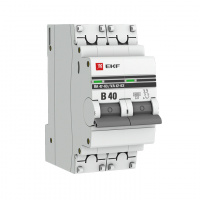 Автоматический выключатель 2P 40А (B) 6кА ВА 47-63 EKF PROxima mcb4763-6-2-40B-pro mcb4763-6-2-40B-pro