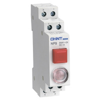 Кнопка модульная NP9-12D3/2 с подсветкой, 1НО+2НЗ, AC/DC230В, красная(CHINT)