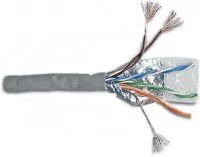 Кабель LANMASTER SFTP, 4 пары, кат. 5E, 100Mhz, PVC, белый, 305 м
