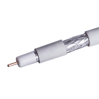 Кабель Net.on RG-6 белый CCS 1,02 (21%) / FPE / Al-Pet-Al Foil / Al 96х0,12 / PVC RW 100м