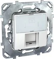 ТЕЛЕФОННАЯ РОЗЕТКА 1ХRJ12 (6 КОНТ) БЕЛЫЙ