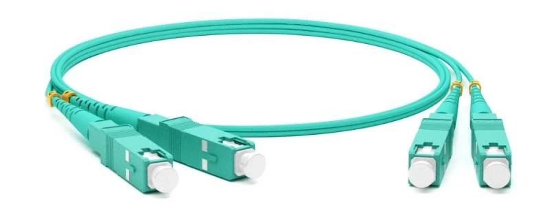 Патч-корд волоконно-оптический (шнур) MM 50/125(OM3), SC-SC, 2.0 мм, duplex, 10G/40G, LSZH, 10 м Hyperline