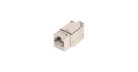 Модуль-вставка NIKOMAX типа Keystone, Кат.6a (Класс Ea), 500МГц, RJ45/8P8C, FT-TOOL/110/KRONE, T568A/B, полный экран, металлик - гарантия: 5 лет расширенная / 25 лет системная