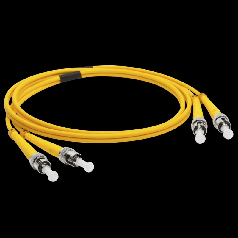 Патч-корд оптический LANMASTER, LSZH, дуплексный, ST/APC-ST/APC, SM OS2, 15 м