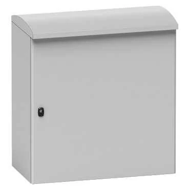 Шкаф внешн. Outdoor S3D HD 448x300x230mm ral7035 IP66 IK10 крыш+змк.с дв. бор.
