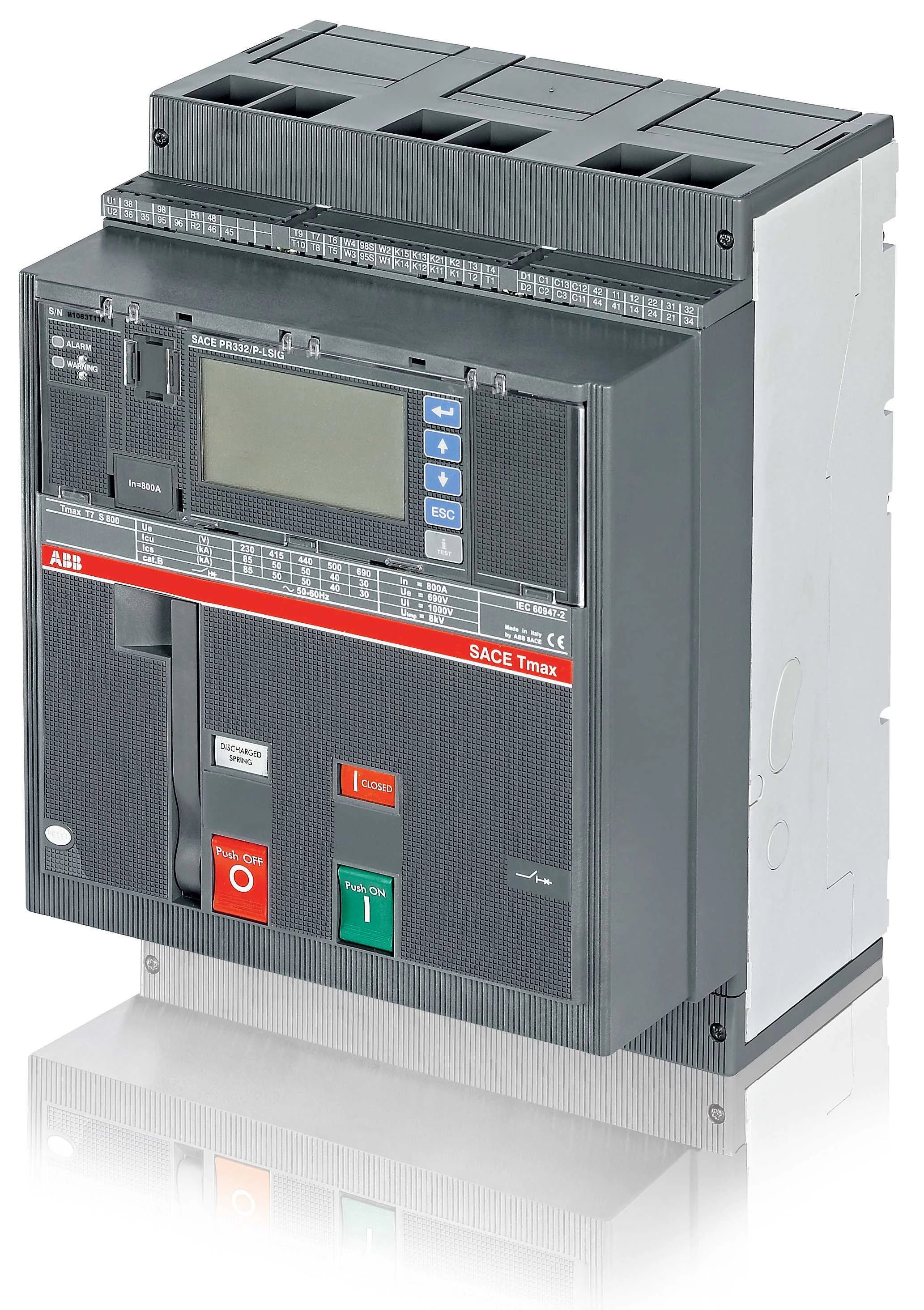 Выключатель автоматический T7L 1250 PR332/P LSI In=1250A 4p F F M