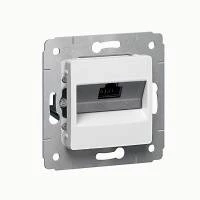 Двойная компьютерная розетка Cariva UTP RJ45 белый