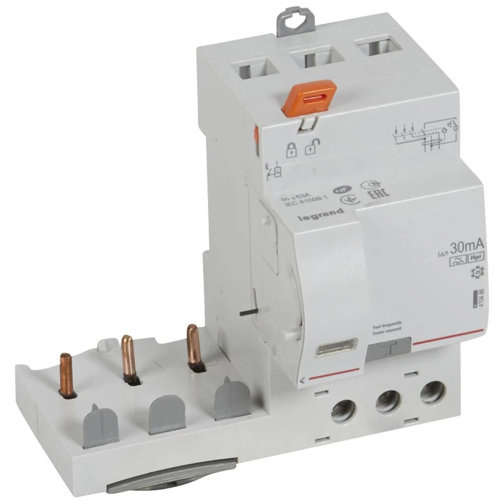Дифференциальный блок DX3 63A 3П Hpi 30mA
