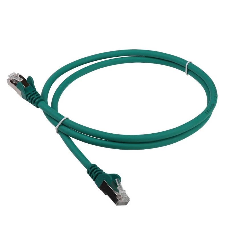 Патч-корд LANMASTER LSZH FTP кат.6, 1.5 м, зеленый