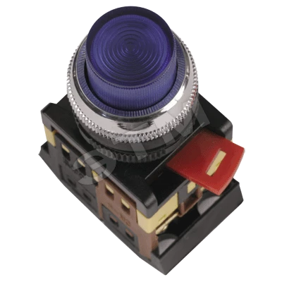Кнопка ABLFP-22 красный d22мм неон/240В 1з+1р ИЭК