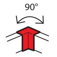 Внутр. угол 100х50 90° METRA