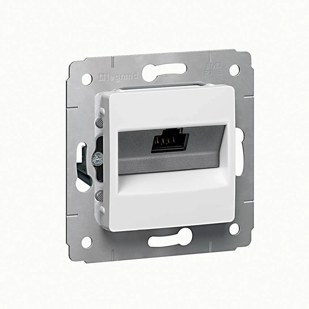 Двойная компьютерная розетка Cariva UTP RJ45 белый