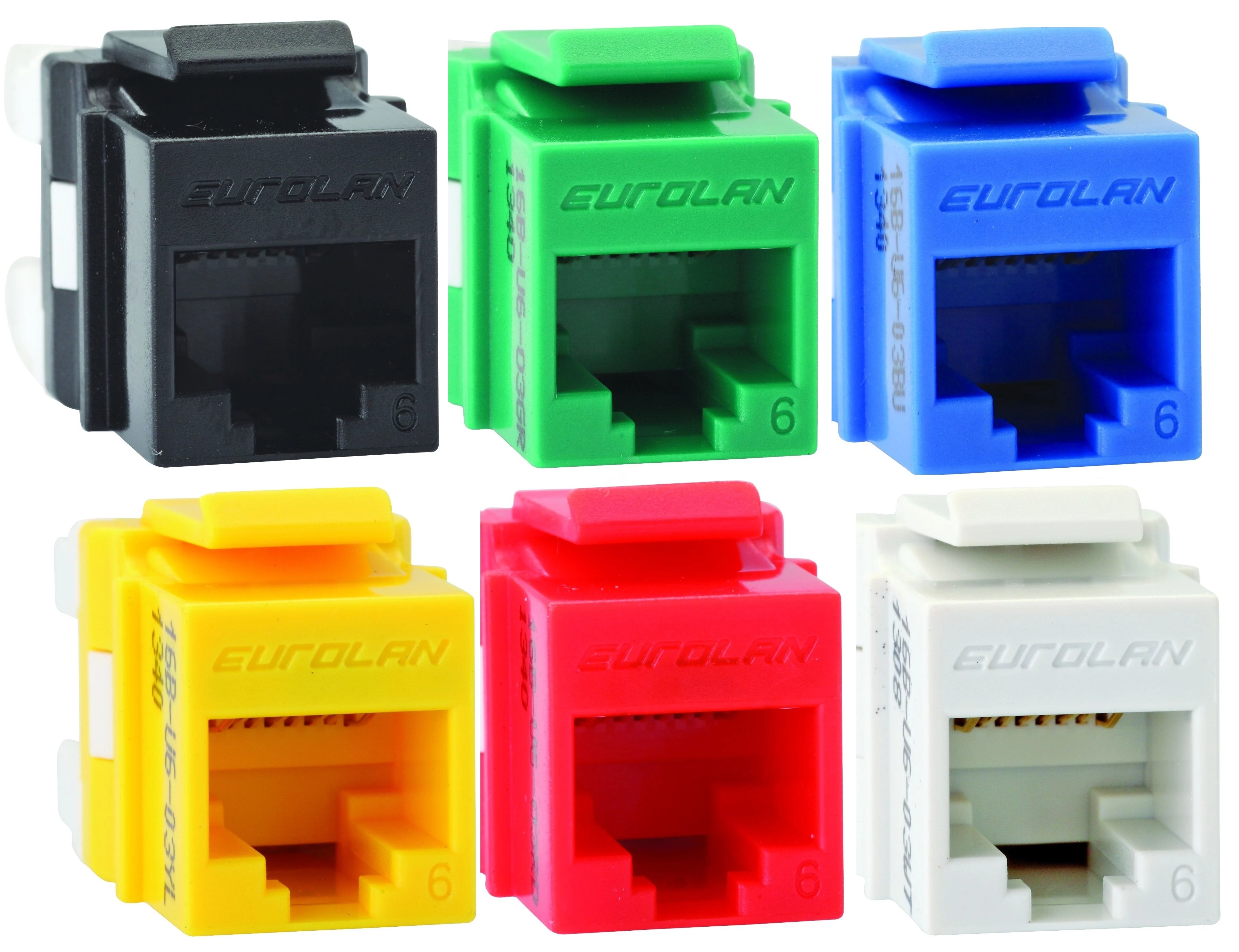 Розеточный модуль Keystone категории 6, UTP, 1xRJ45, T568A/B, зеленый