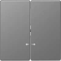 D-Life КЛАВИША 2-ная с линзой для LED модуля, НЕРЖ. СТАЛЬ , SD