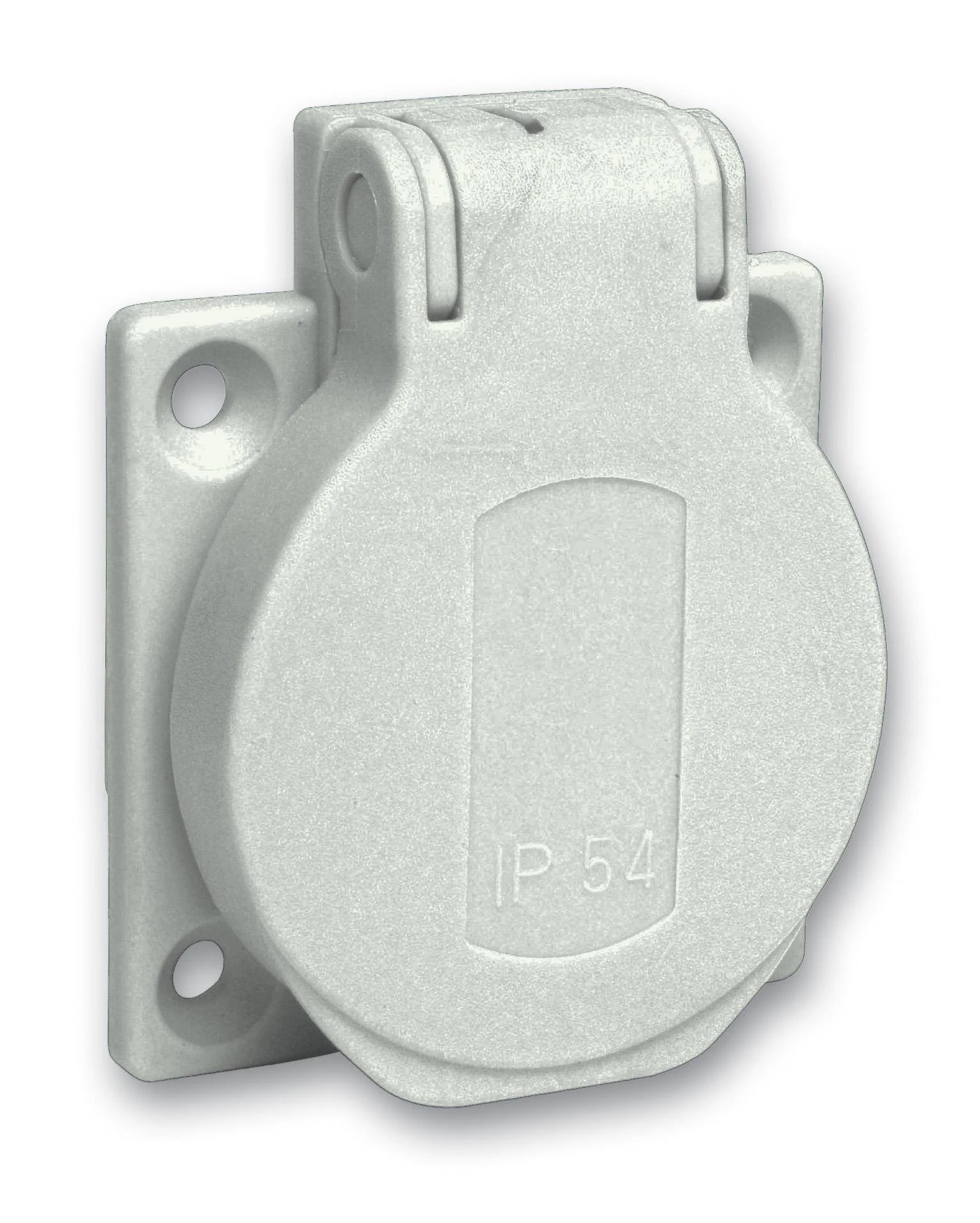 РОЗЕТКА СЕРАЯ 10/16A 50Х50ММ IP54 ВИНТЫ СБОКУ