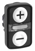 ГОЛОВКА КНОПКИ ДВОЙНАЯ С МАРКИРОВК + LED ZB5AW7A1715