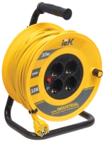 Катушка УК30 с т/з 4 места 2Р+PЕ/30м 3х1,0 мм2 "Industrial"
