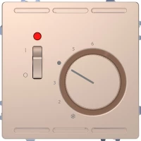 D-Life ТЕРМОРЕГУЛЯТОР с центр. пл. с выкл.24В, ШАМПАНЬ, SD