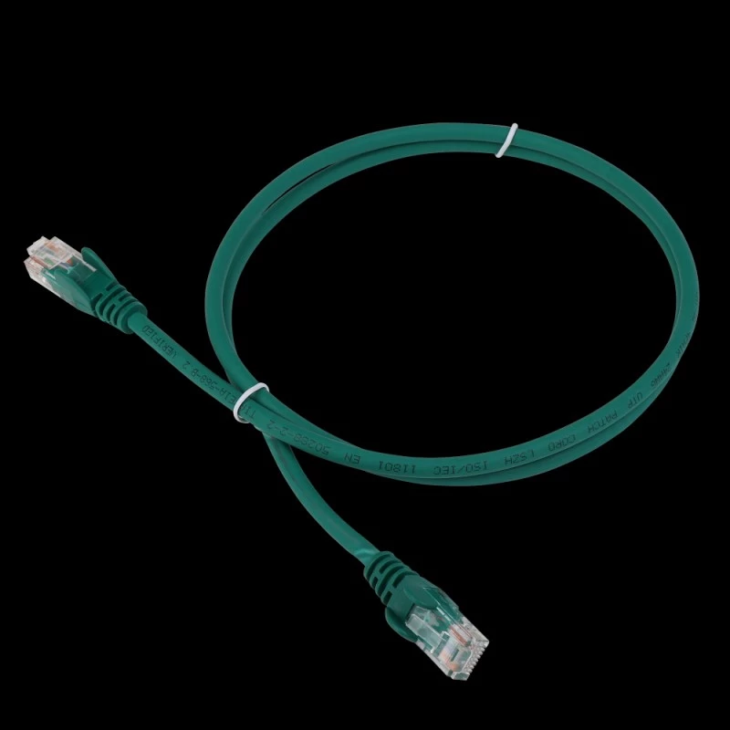 Патч-корд LANMASTER LSZH UTP кат.5e, 1.0 м, зеленый