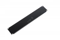 Фальшпанель в шкаф 19" 2U, цвет черный
