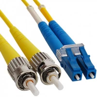 Патч-корд оптический LANMASTER, LSZH, дуплексный, ST/APC-LC/UPC, SM OS2, 2.0 м