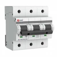 Автоматический выключатель 3P 100А (D) 15кА ВА 47-125 EKF PROxima mcb47125-3-100D