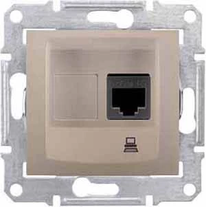 Компьютерная розетка, титан SDN4300168