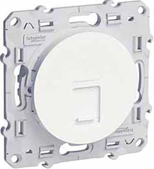 Компьютерная розетка ODACE RJ45 5 UTP infr белый