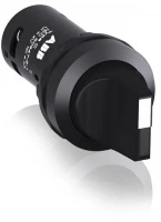 Переключатель C2SS2-10B-10 2-х позиционный черный 1НО (90 градусов) с фиксацией (черное декоративное кольцо)