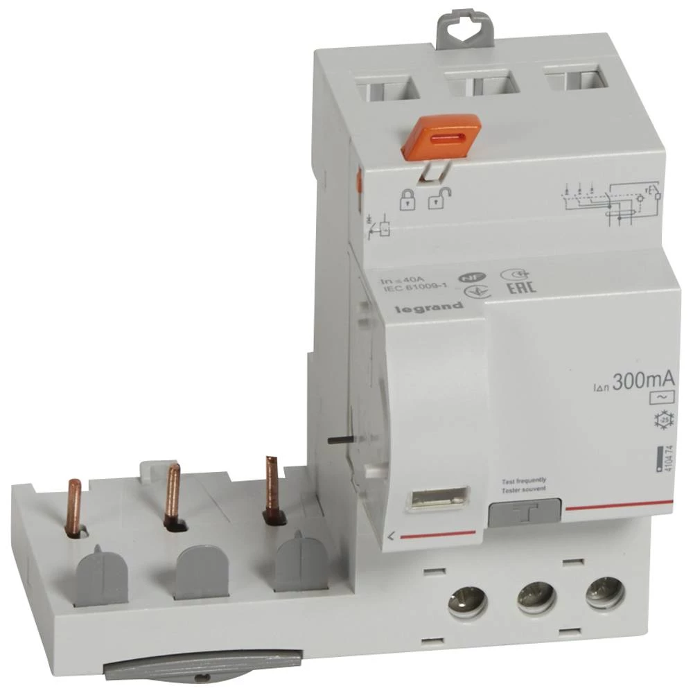 Дифференциальный блок DX3 40A 3П 300mA-AC