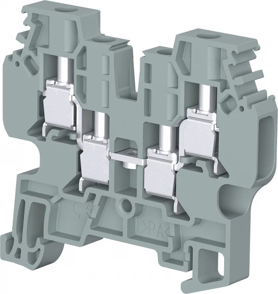 Клемма C4/6,4A винтовая, одна цепь, 4 зажима, 4мм²
