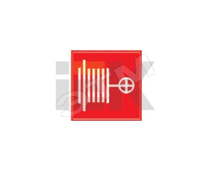 Самоклеящаяся этикетка: 150х150 мм, "Пожарный кран"