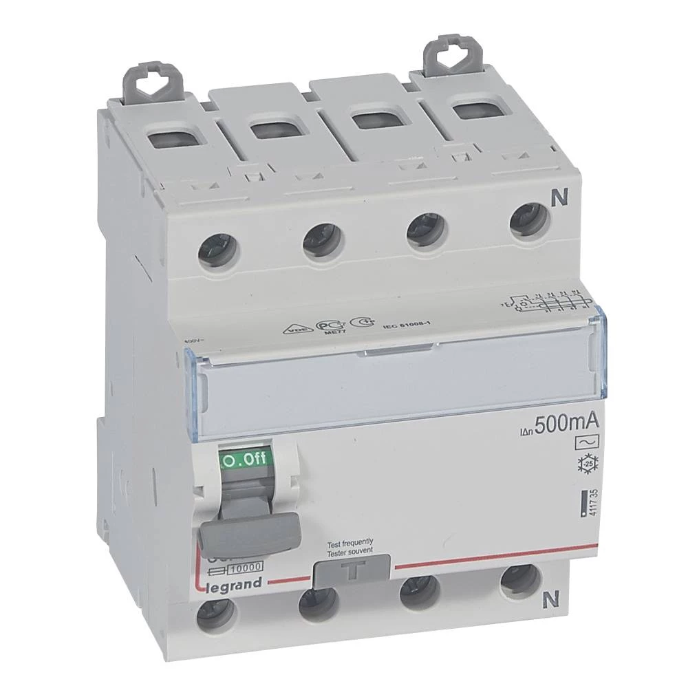 УЗО четырехполюсное DX3 4П 80А AC 500мА N спр.