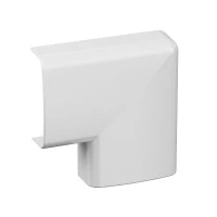 УГОЛ ПЛОСКИЙ 12X20 OL MINI ПЛАСТИК БЕЛЫЙ