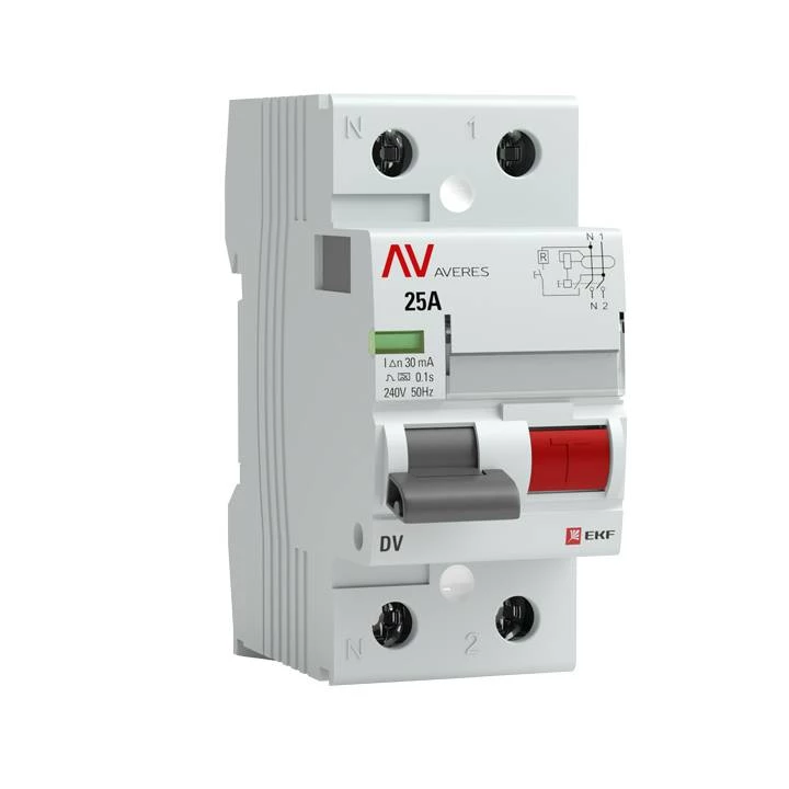 УЗО двухполюсное DV 2P 100А/300мА (A) EKF AVERES