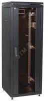 ITK Шкаф сетевой 19" LINEA N 33U 600х1000 мм стеклянная передняя дверь, задняя перфорированная черны