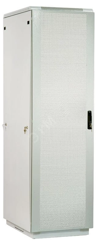 Шкаф телекоммуникационный напольный 42U (600 × 1000) дверь перфорированная